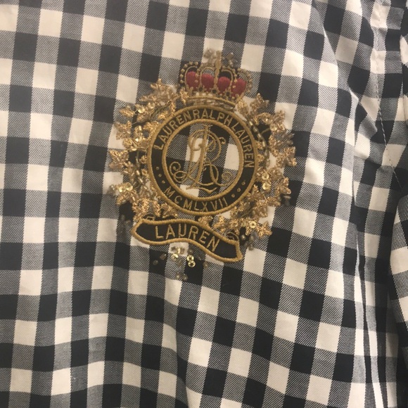 Ralph Lauren S gingham plaid button down size S - Picture 2 of 2
